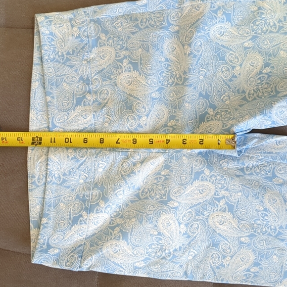 Attyre (8) Blue/Wht Floral High Rise Capris - Picture 7 of 7